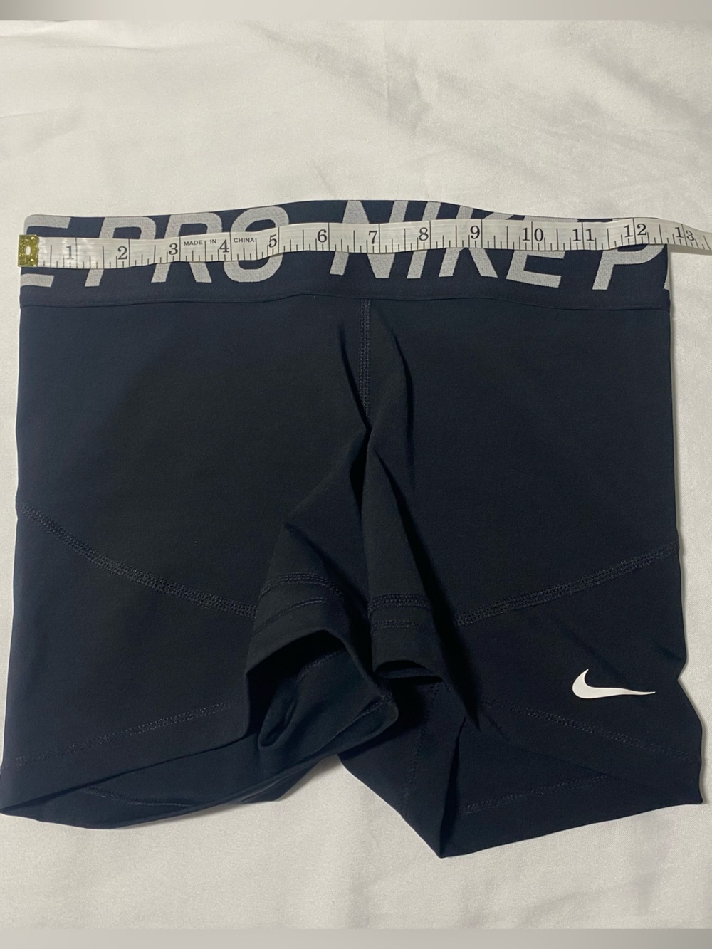Nike - Dri-Fit Black Workout Short with White Swoosh